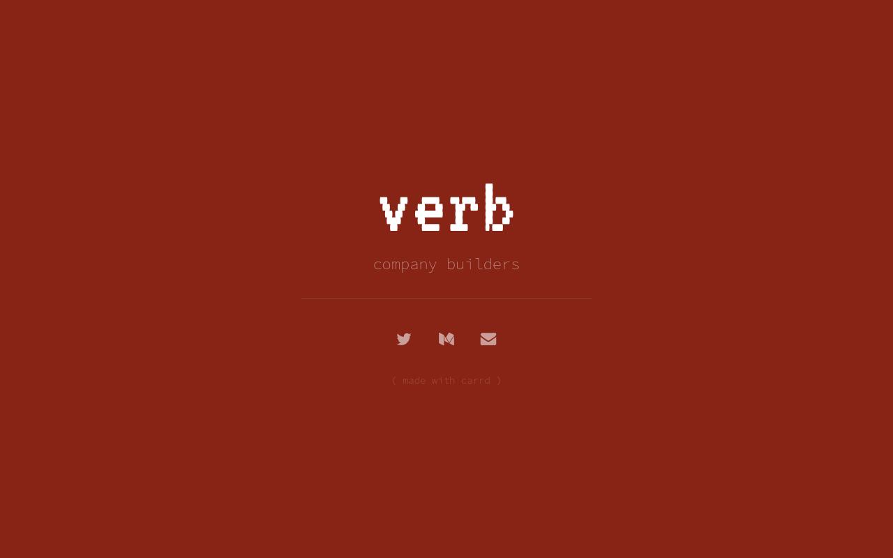 Carrd profile picture for @verb